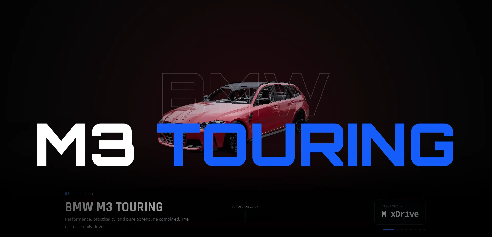 BMW M3 Touring 3D — shot 1